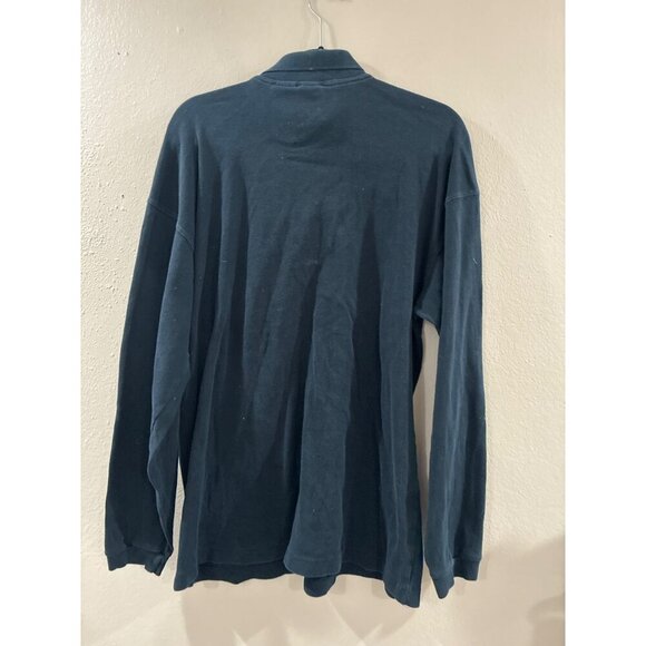 The Disney Store Long Sleeve Vintage Mickey Polo Shirt cotton blue size large - Picture 2 of 7